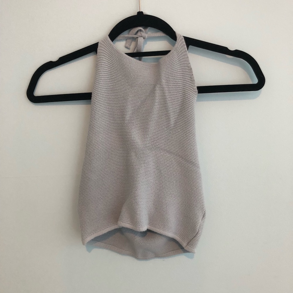 Brandy Melville Light Blue Knit Halter